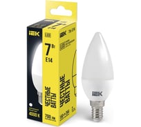Светодиодная лампа IEK ECO C35 свеча 7Вт 230В 4000К E14 LLE-C35-7-230-40-E14