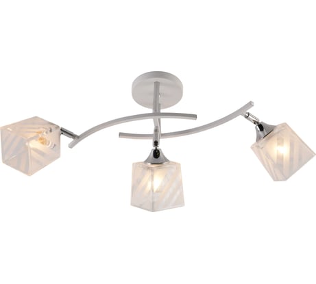 Люстра потолочная Schaffner Lapicero 3555-3, цвет белый. Освещение до 15 кв.м, мощность 180 Вт Lapicero 3555-3 WH+CR