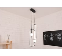 Потолочная светодиодная люстра Schaffner Prezzo 3591-240, цвет черный. Люстра с пультом управления, освещение до 15 кв.м, мощность 107 Вт Prezzo 3591-240 BK IR