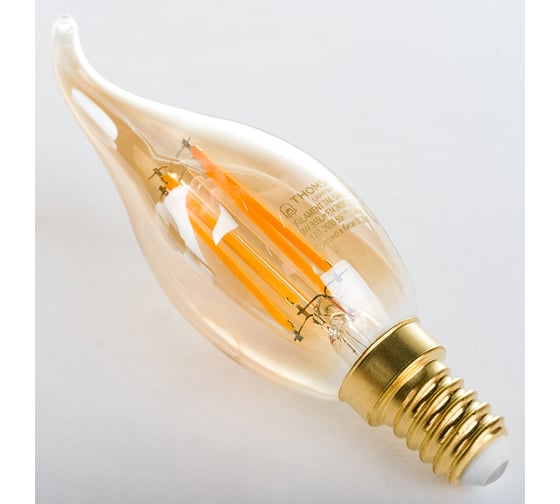 Светодиодная лампа THOMSON LED FILAMENT TAIL CANDLE 9W 855Lm E14 2400K GOLD TH-B2119
