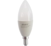 Светодиодная лампа СТАРТ в колбе лон ECO LEDCandleE14 10W, холодный свет, 40 FP