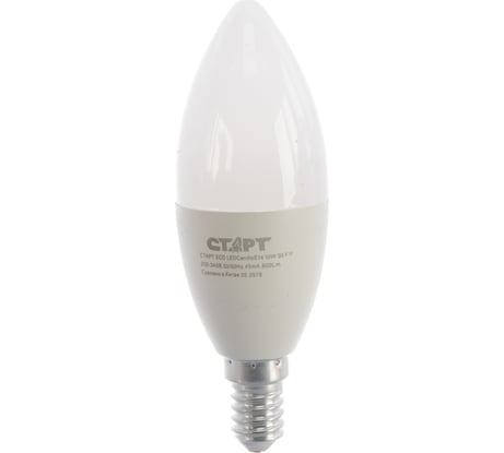 Светодиодная лампа СТАРТ в колбе лон теплый свет FP ECO LEDCandleE14 10W 30 FP