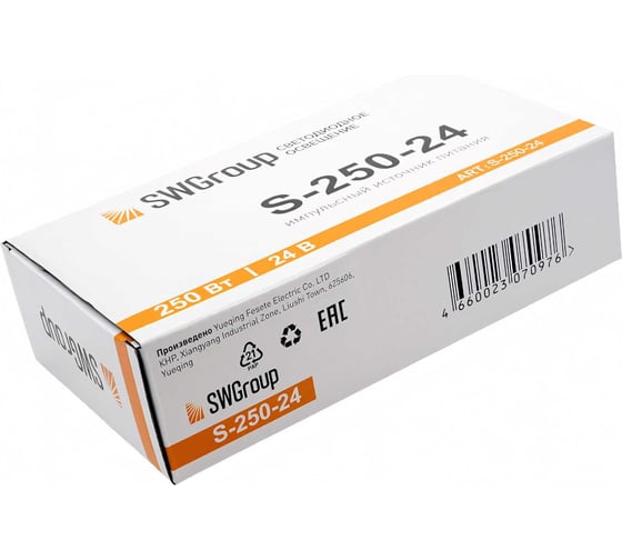 Блок питания SWG сетка, 250W, 24V, S-250-24 00000000115