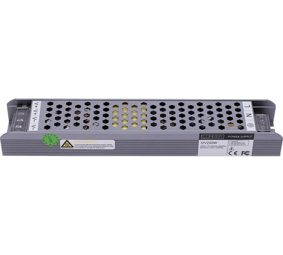 Компактный блок питания SWG в металлическом корпусе, IP20, 250W, 12V YA-250-12 00-00002831