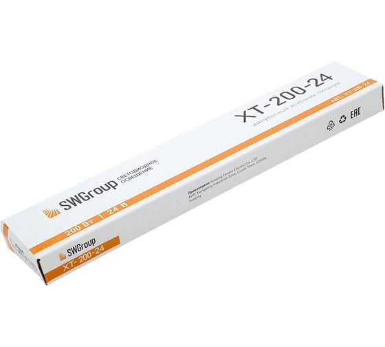 Ультратонкий блок питания SWG в металлическом корпусе, IP20, 200W, 24V, XT-200-24 00-00003067