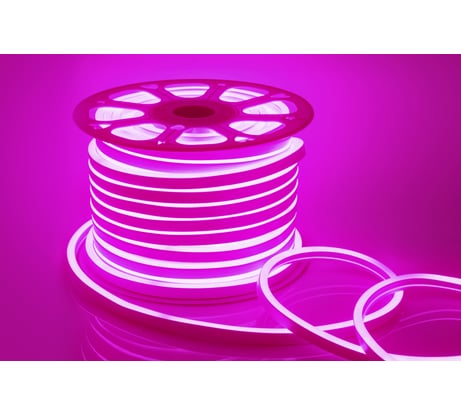 Светодиодный неон Apeyron 220В, 8Вт/м, SMD2835, розовый 10-202