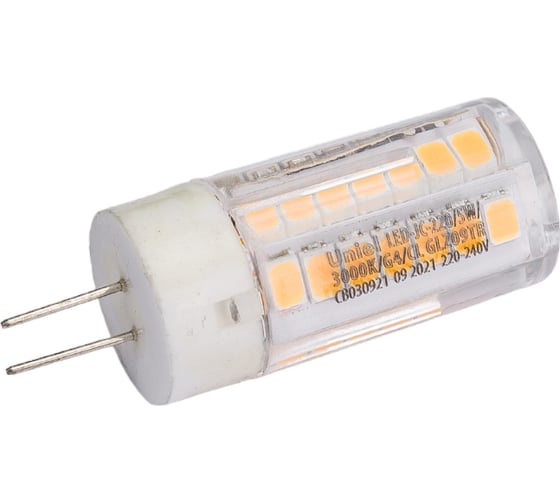 Светодиодная лампа Uniel LED-JC-220/5W/3000K/G4/CL GLZ09TR прозрачная UL-00006744