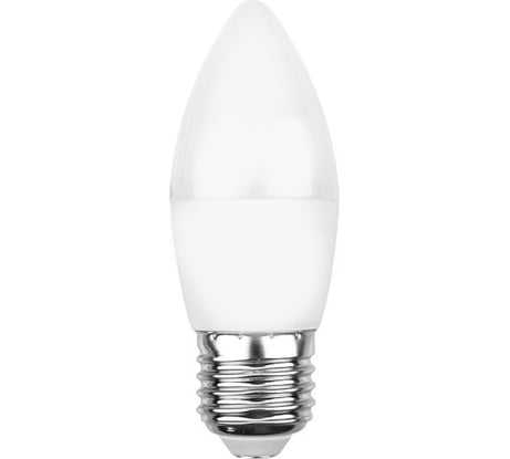 Светодиодная лампа REXANT Свеча, 7,5 Вт, E27, 713 лм, 4000 K, нейтральный свет 604-021