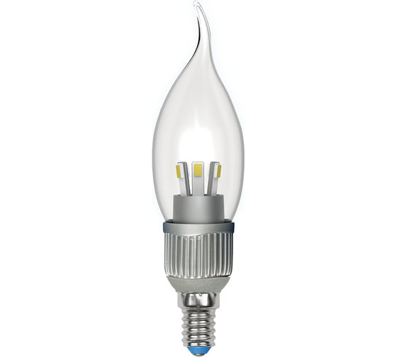Лампа светодиодная Uniel LED-CW37P-3W/NW/E14/CL ALS01SL пластик 06941
