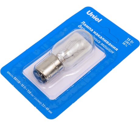 Лампа накаливания для швейных машин Uniel IL-F22-CL-15/BA15D UL-00010984