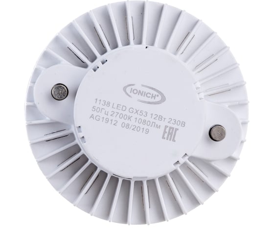 Светодиодная лампа IONICH ILED-SMD2835-12-1080-230-2.7-GX53 1138