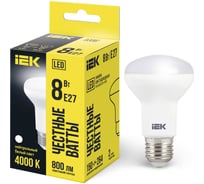 Светодиодная лампа IEK ECO R63 рефлектор 8Вт 230В 4000К E27 LLE-R63-8-230-40-E27