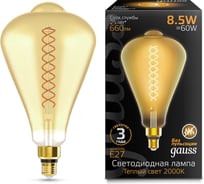 Лампа Gauss LED Filament ST164 E27 8.5W Amber 660lm 2000K 157802105