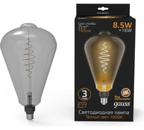 Лампа Gauss LED Filament ST164   E27 8.5W Gray 165lm 1800K 1/6 157802005