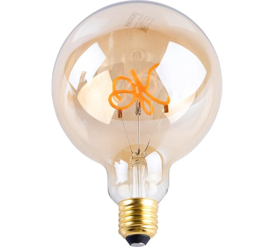 Лампа Gauss LED Filament G125 OK E27 2,5W Golden 200lm 2000K 176802003