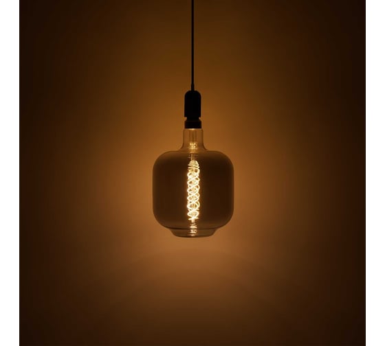 Лампа Gauss LED Vintage Filament Flexible DL180 8W E27 180x295mm Gray 2400K 164802008