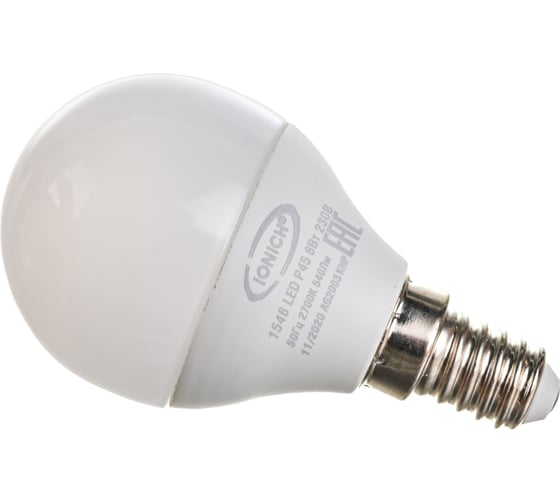 Лампа IONICH ILED-SMD2835-P45-6-540-230-2.7-E14 1546