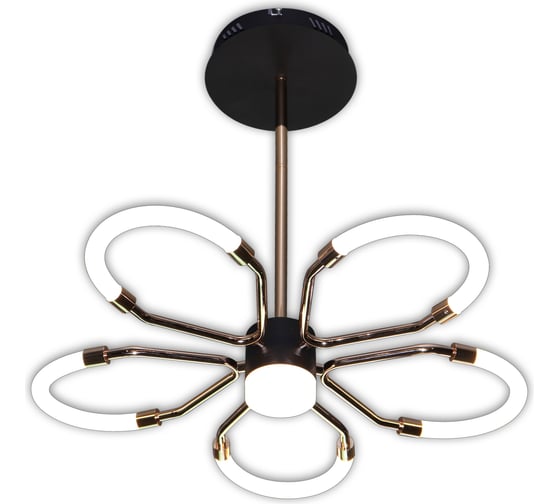 Светодиодный светильник NATALI KOVALTSEVA (люстра) 84W, чёрно-золотой, HIGH-TECH LED LAMPS 82012
