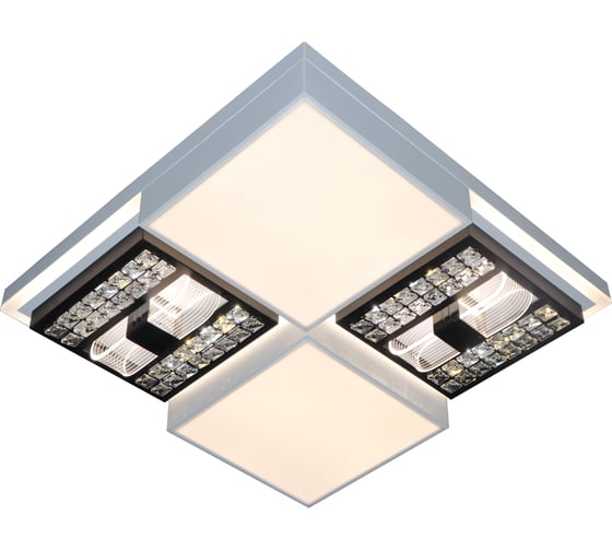 Светодиодный светильник NATALI KOVALTSEVA (люстра) 240W, бело-чёрный, HIGH-TECH LED LAMPS 82011