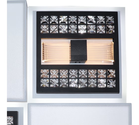 Светодиодный светильник NATALI KOVALTSEVA (люстра) 240W, бело-чёрный, HIGH-TECH LED LAMPS 82011