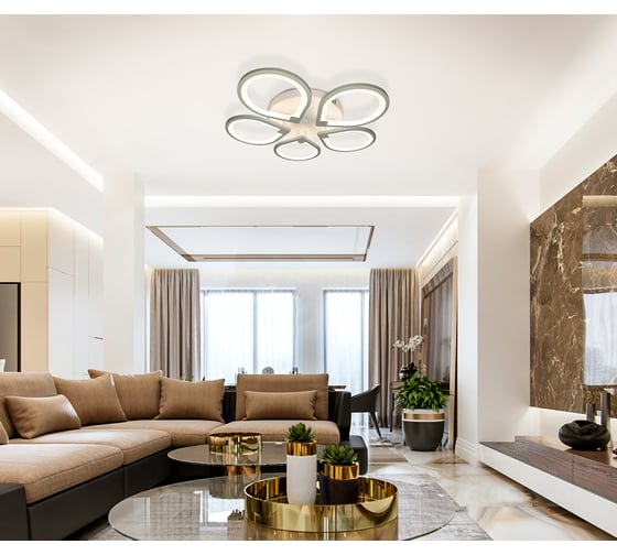 Светодиодный светильник NATALI KOVALTSEVA (люстра) 120W, белый, LED INNOVATION STYLE 83042