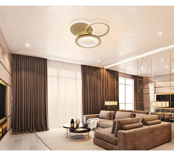 Светодиодный светильник NATALI KOVALTSEVA (люстра) 80W, золото, LED LED LAMPS 81300