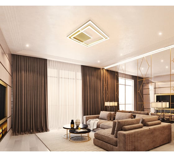 Светодиодный светильник NATALI KOVALTSEVA (люстра) 160W, золото, LED LAMPS 81314