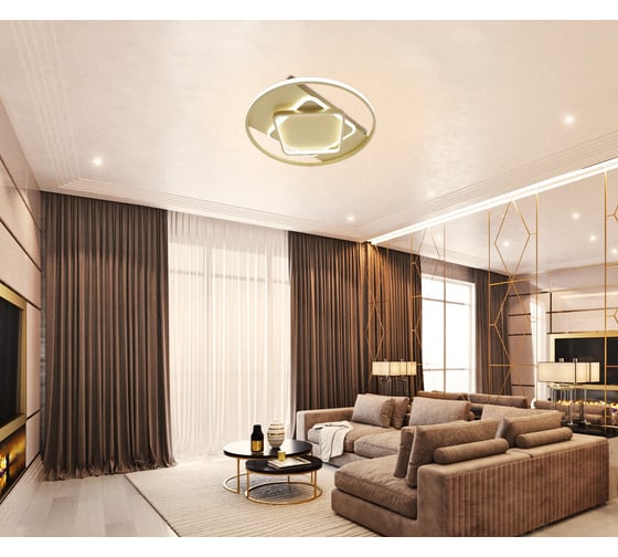 Светодиодный светильник NATALI KOVALTSEVA (люстра) 120W, золото, LED LAMPS 81317