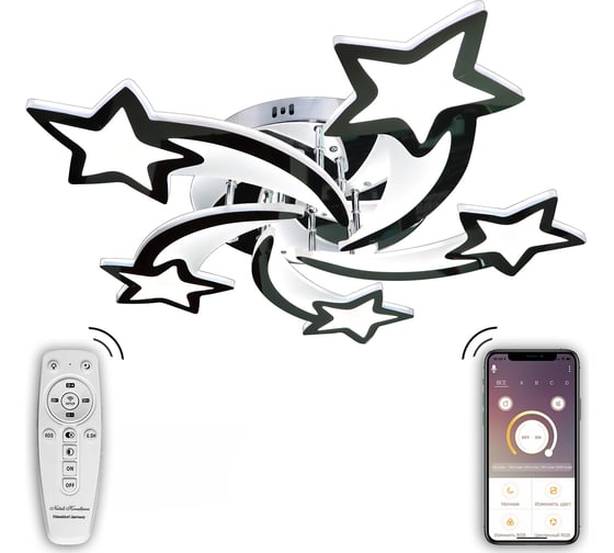 Светодиодный светильник NATALI KOVALTSEVA (люстра) 120W, хром, LED INNOVATION STYLE 83031