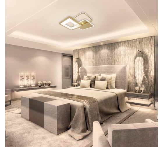 Светодиодный светильник NATALI KOVALTSEVA (люстра) 120W, золото, LED LAMPS 81308