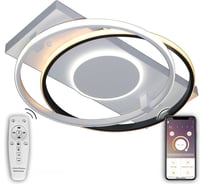 Светодиодный светильник NATALI KOVALTSEVA (люстра) 120W, бело-чёрный, LED HIGH-TECH LED LAMPS 82003