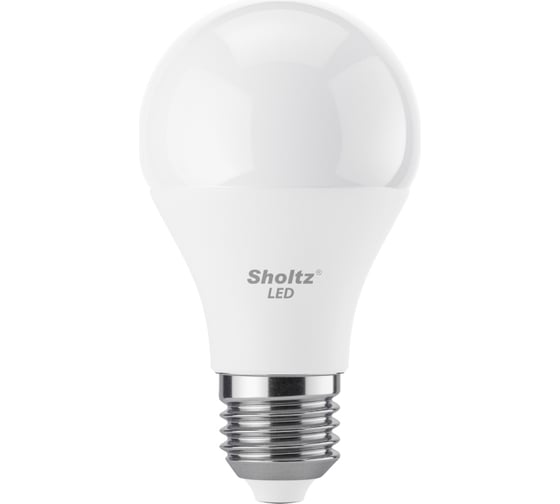 Комплект из 5 светодиодных ламп Sholtz A60 10Вт E27 4200К 220В пластик УТ000000629