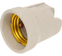 Патрон ООО "ОПТИКОМ ЭЛЕКТРИК" Е27, керамический, 10 штук в упаковке, цвет белый 8231.5027-10