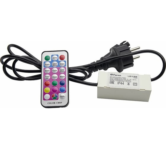 Контроллер FERON LD125 10-50м, 2W, LED-R2W, для дюралайта RGB со светодиодами 41032 1