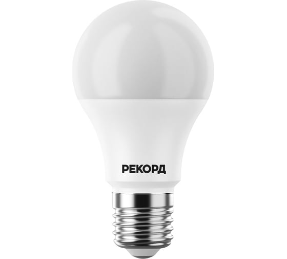 Светодиодная лампа РЕКОРД LED А60 12W Е27 3000К 23877