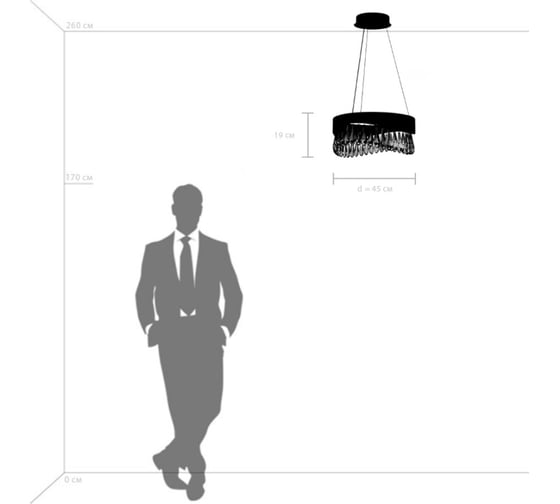 Люстра Lightstar HELIO 27W LED 1344LM шампань 3500K 703143