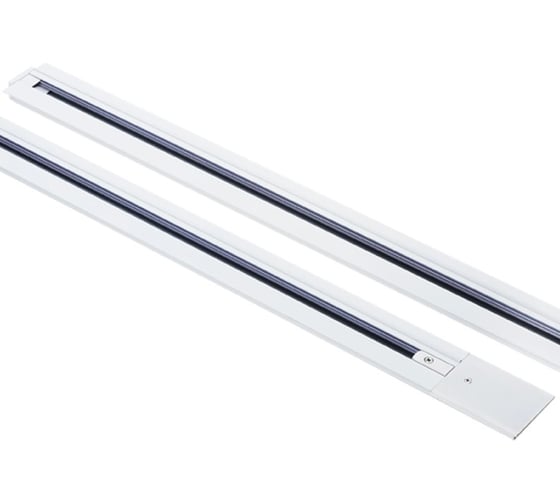 Трек 2-контактный 1-фазный встраиваемый Lightstar BARRA 3м, белый матовый (питание и заглушка в комплекте) 501035 1