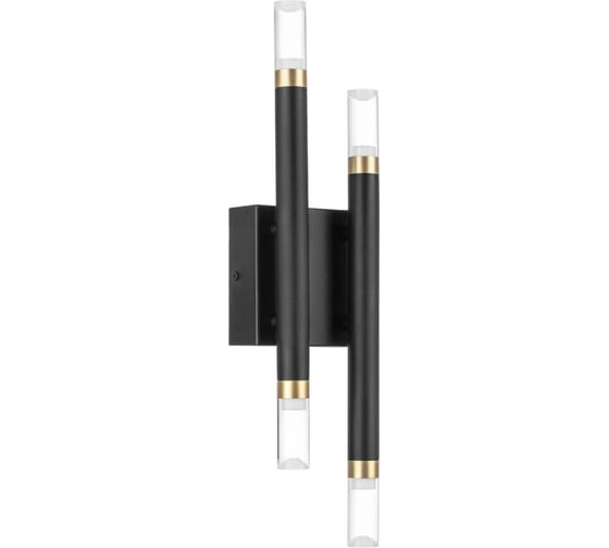Бра Lightstar IRIS 12W LED 618LM 120G черный/золото 3000K 734647