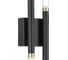 Бра Lightstar IRIS 12W LED 618LM 120G черный/золото 3000K 734647 2