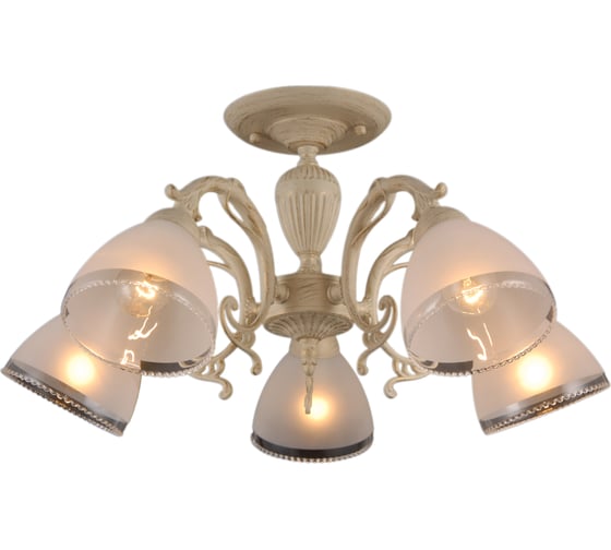 Люстра NATALI KOVALTSEVA 5xE14 40W белое золото BEIGE GOLD 79010/5C 1
