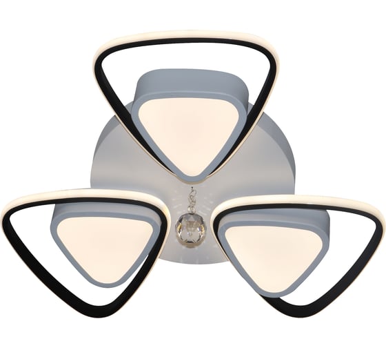 Светодиодный светильник NATALI KOVALTSEVA (люстра) 120W, бело-чёрный, HIGH-TECH LED LAMPS 82047