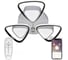 Светодиодный светильник NATALI KOVALTSEVA (люстра) 120W, бело-чёрный, HIGH-TECH LED LAMPS 82047 1