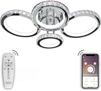 Светодиодный светильник NATALI KOVALTSEVA (люстра) 160W, хром, LED INNOVATION STYLE 83009