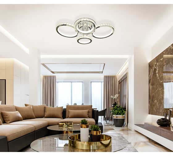 Светодиодный светильник NATALI KOVALTSEVA (люстра) 160W, хром, LED INNOVATION STYLE 83009
