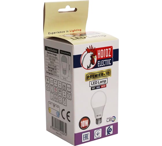 Светодиодная лампа HOROZ ELECTRIC PREMIER-10 10W 4200K E27 175-250V 001-006-0010 HRZ33002809