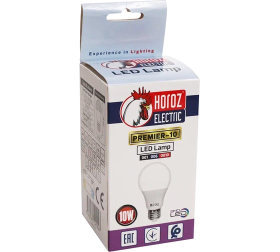 Светодиодная лампа HOROZ ELECTRIC PREMIER-10 10W 6400K E27 175-250V 001-006-0010 HRZ33002802