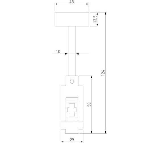 Декоративная стойка Elektrostandard Esthetic Magnetic h124 mm SMALL (без питания) a065434