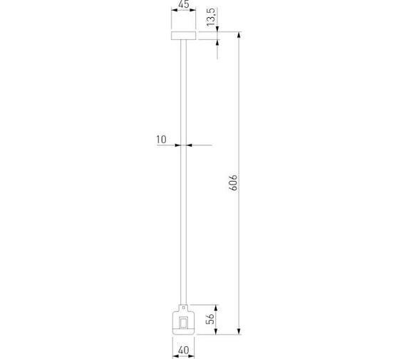 Декоративная стойка с коннектором Elektrostandard Esthetic Magnetic h606mm MEDIUM a065449
