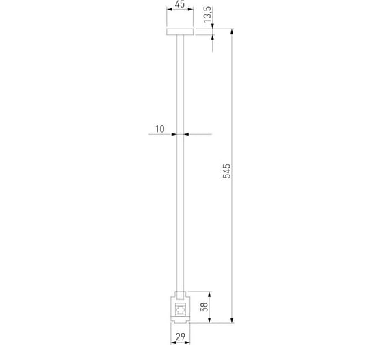 Декоративная стойка Elektrostandard Esthetic Magnetic h545mm MEDIUM (без питания) a065445