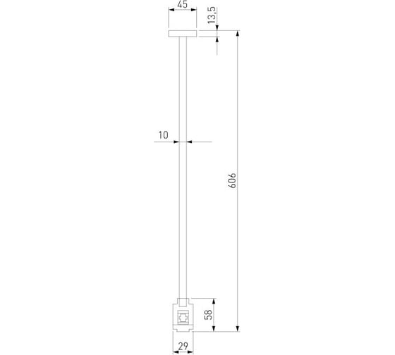 Декоративная стойка Elektrostandard Esthetic Magnetic h606mm MEDIUM a065447